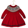 Hanna Andersson Red Cotton Fair Isle Dress - Size 100 (4)