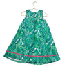 Tommy Bahama Green Tropical Leaf Sleeveless Dress - Size 5