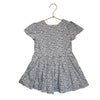 Jacadi Navy & White Leaf Print Dress - Size 3A