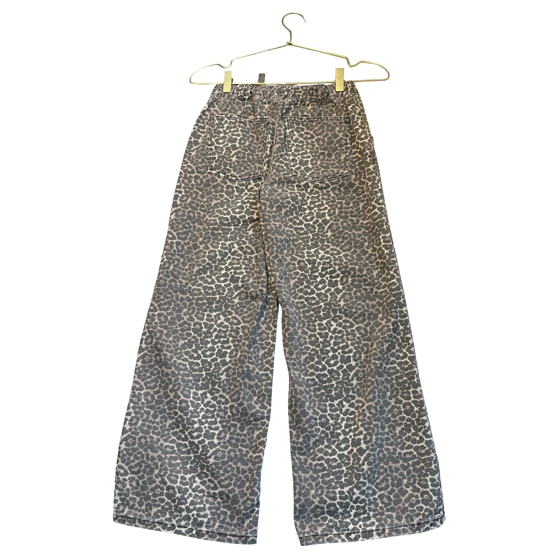 Zara Leopard Print Denim Jeans - Size 10