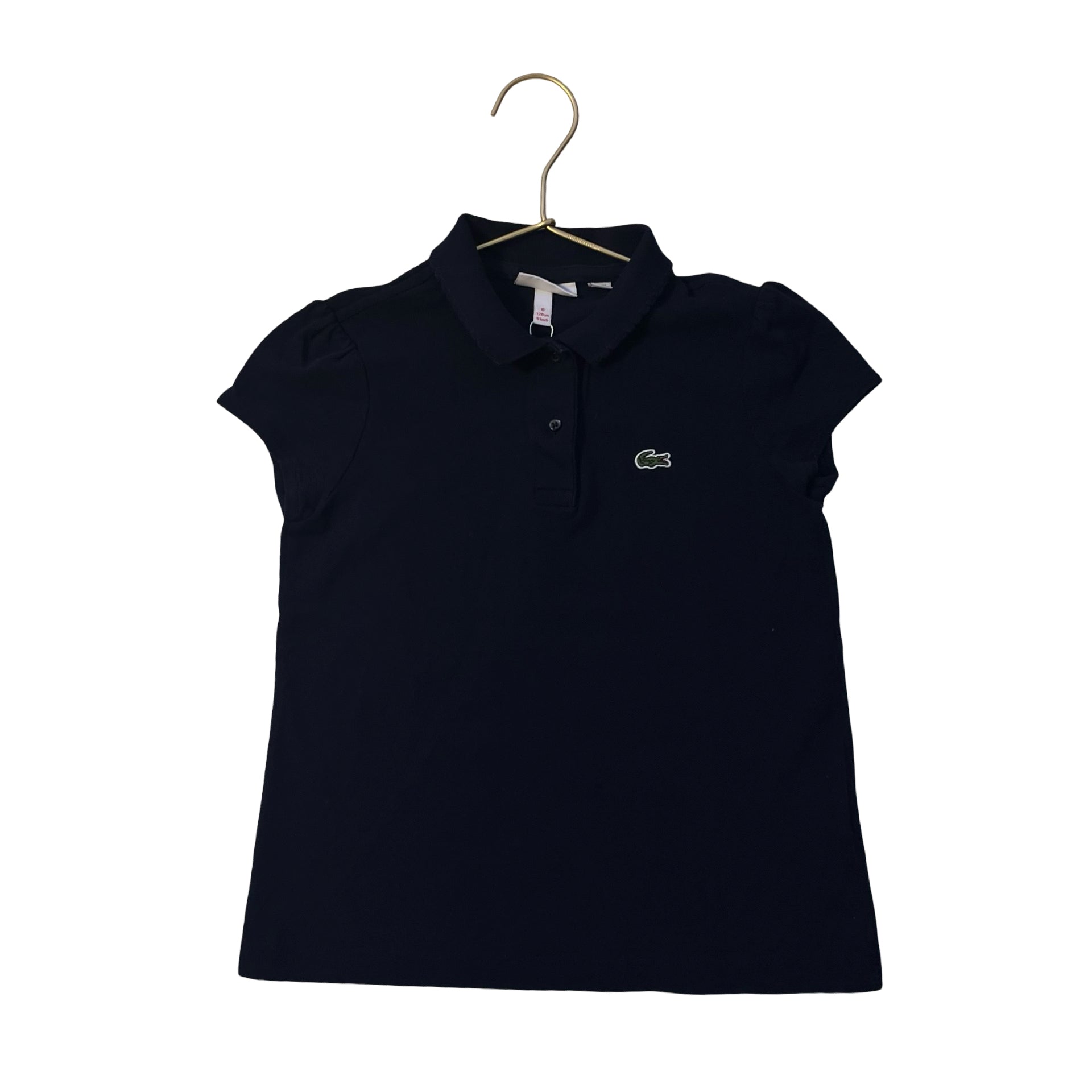 Lacoste Navy Polo Shirt - Size 8 (Girls)
