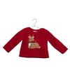 Children's Place Red Sherpa Reindeer Sweatshirt - Size 18-24 Mo