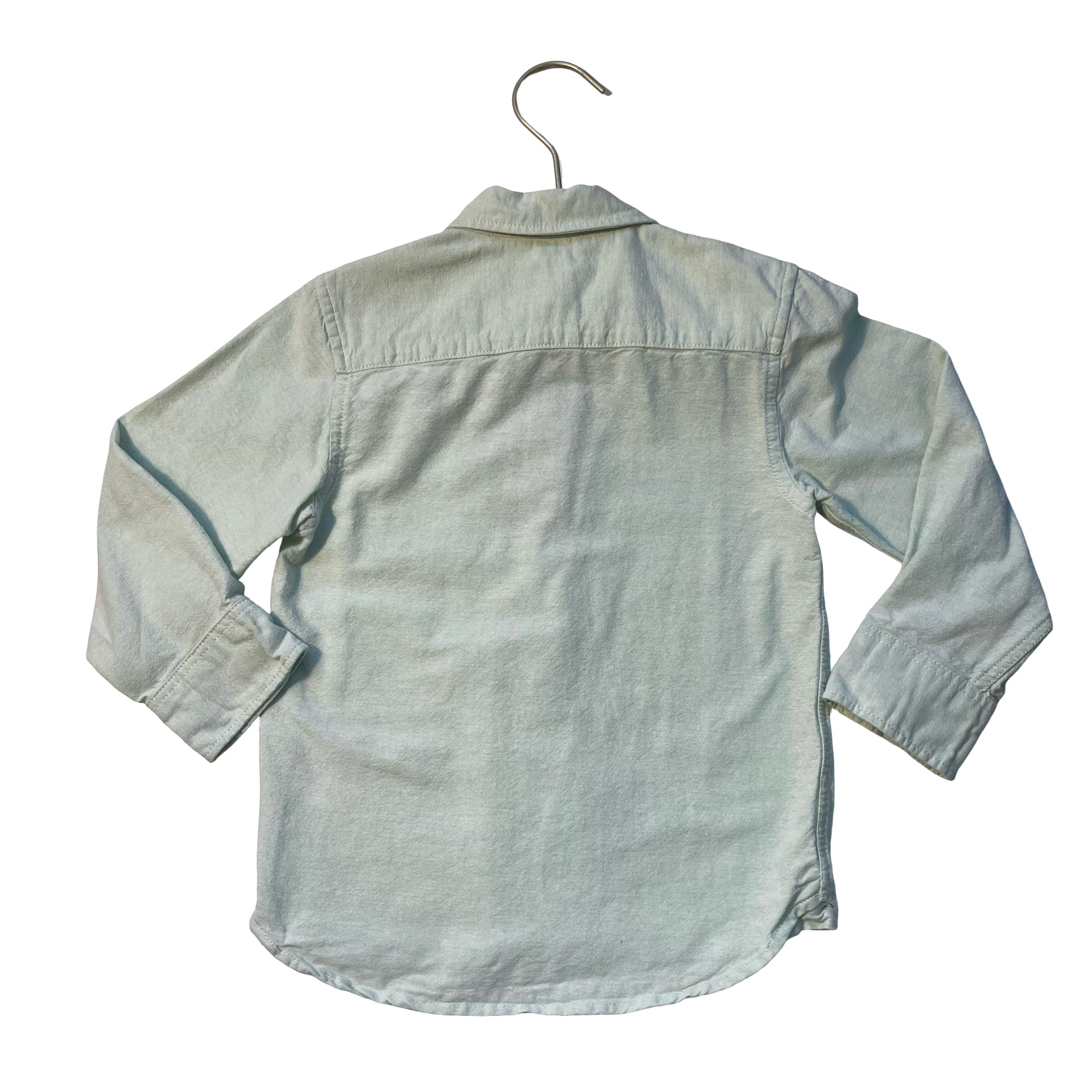 H&M Mint Green Oxford Cloth Button Down Shirt - Size 5T