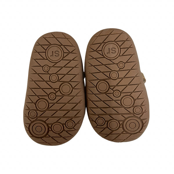 Stride Rite Ellison Tan Closed-Toe Sandals - Size 2