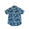 Janie and Jack Navy, Blue, Green Fish Print Button Down Shirt - Size 4