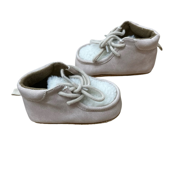 Old Navy Faux Suede & Sherpa Soft-Sole Booties - Size 6-12 Mo