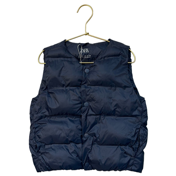 Zara Navy Puffer Vest - Size 2-3Y