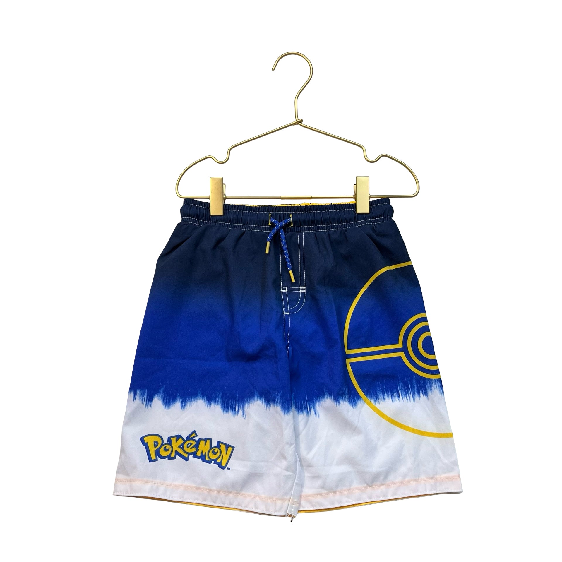 Nintendo Pokemon Blue, White, Yellow Swim Trunks - Size 6-7