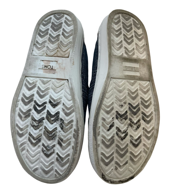 Toms Navy & White Slip-On Shoes - Size 13