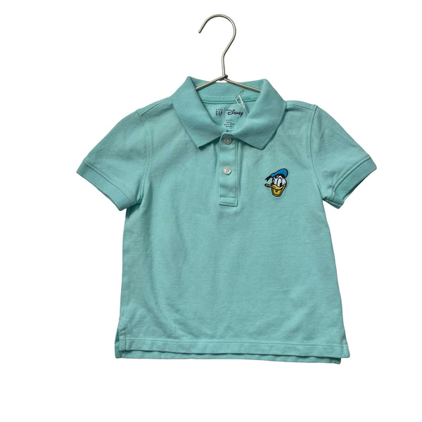 Baby Gap x Disney Light Teal Donald Duck Polo Shirt - Size 3