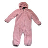 North Face Pink Fleece Zip Up Snowsuit - Size 18-24 Months