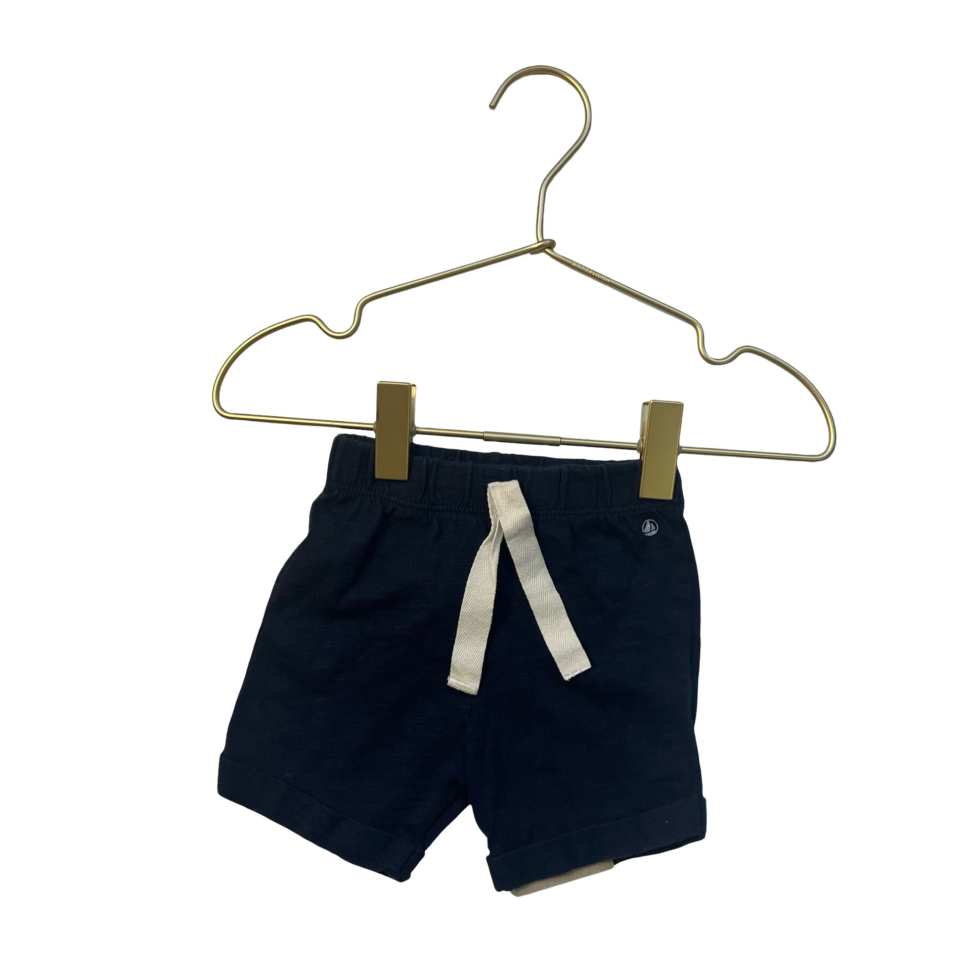 Petit Bateau Navy Shorts - Size 6 Mo