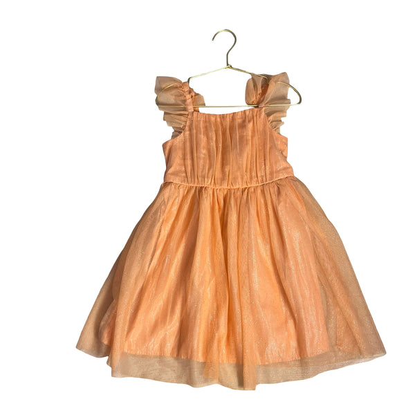 Cat & Jack Peach Sparkle Tulle Dress - Size 5T