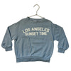 Zara 'Los Angeles Sunset Time' Light Blue Sweatshirt - Size 4