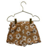 Rabbit + Bear Tan Flower Print Skort Shorts - Size 2T