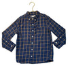 Abercrombie Kids Navy & Brown Check Button Down Shirt - Size 5-6