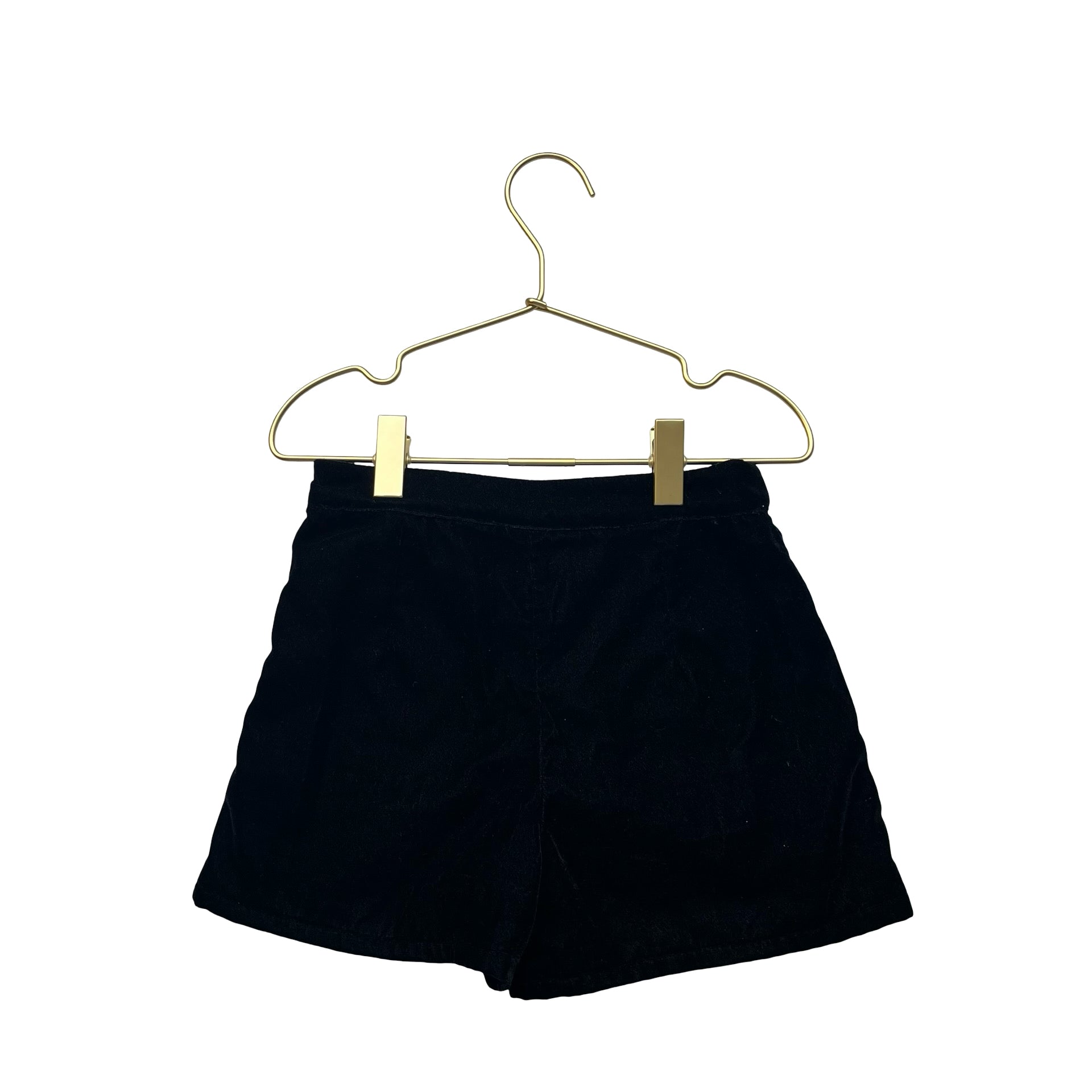 Zara Beaded Black Velvet Shorts - Size 6