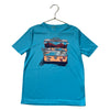 Under Armour Aqua Blue 'Born to Fish' Graphic Athletic T-Shirt - Size YSM 8