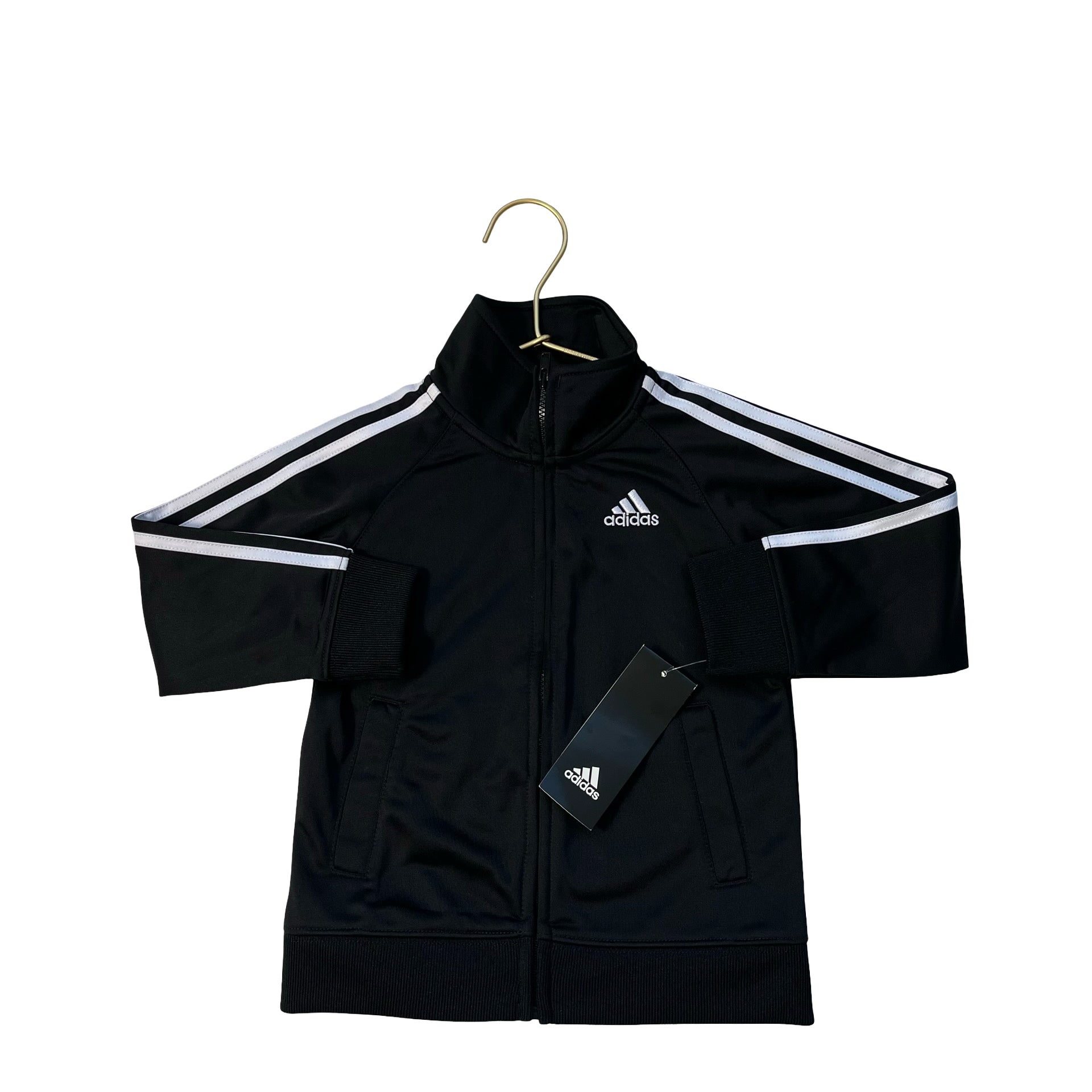 Adidas Black Track Jacket - Size 24 Mo - Bounce Mkt
