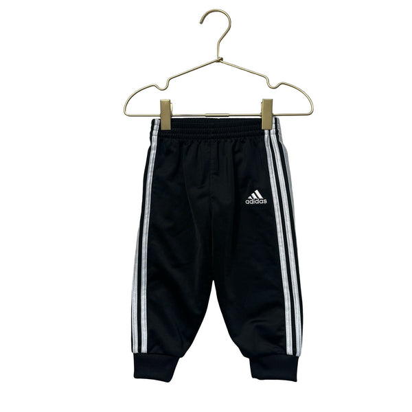 Adidas Black & White Joggers - Size 12 Months - Bounce Mkt