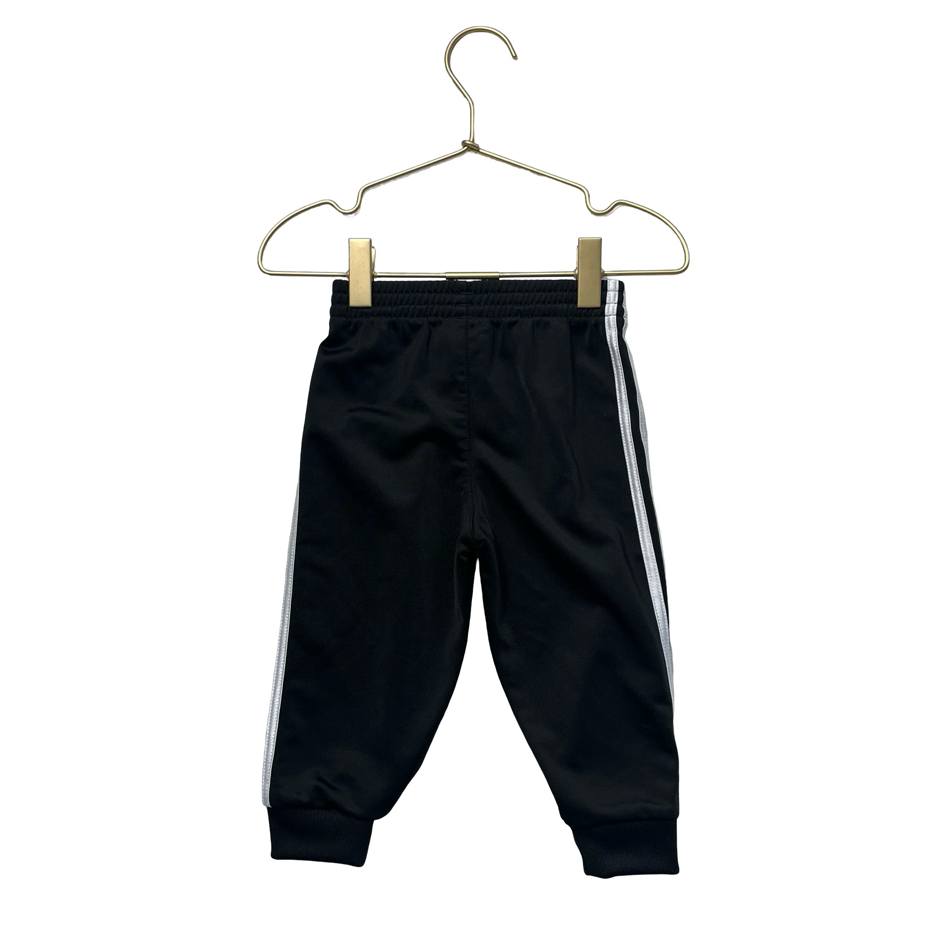 Adidas Black & White Joggers - Size 12 Months - Bounce Mkt