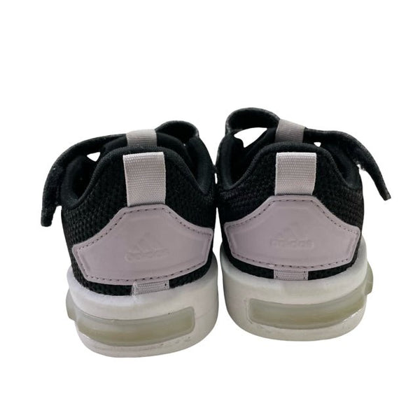 Adidas Black, White, Lavender Sneakers - Size 6K - Bounce Mkt