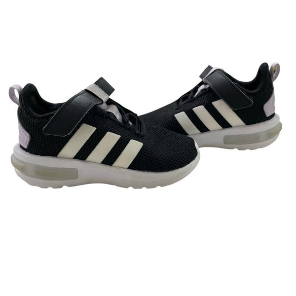 Adidas Black, White, Lavender Sneakers - Size 6K - Bounce Mkt