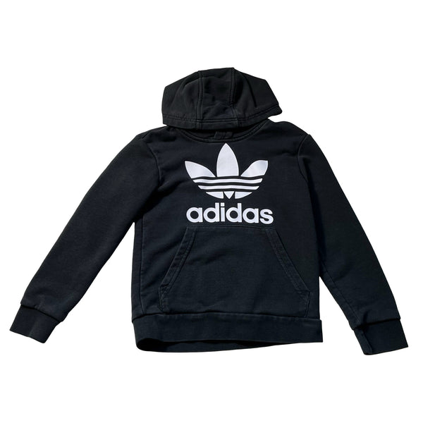 Adidas Black & White Logo Hoodie - Size XS 7 - Bounce Mkt