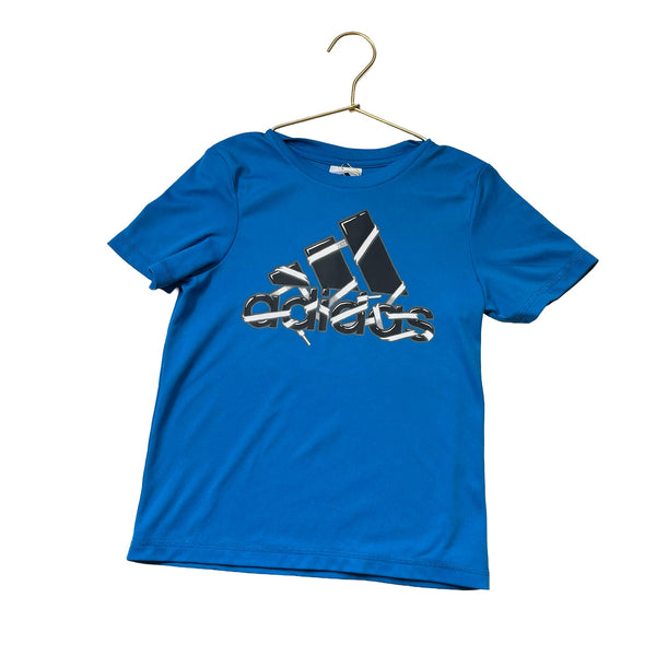 Adidas Blue Logo Athletic Tee - Size 4T - Bounce Mkt