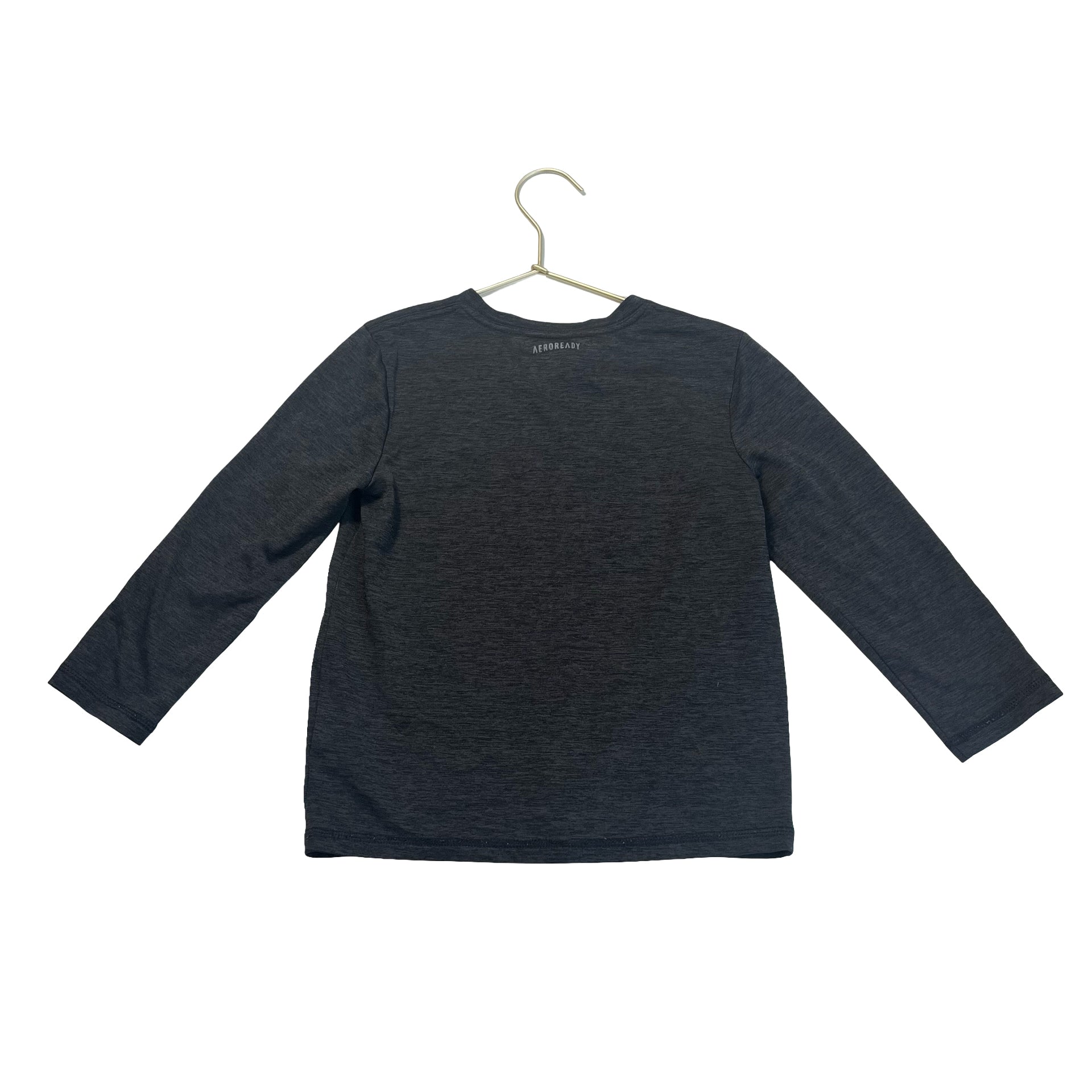 Adidas Dark Gray & Red Logo Active Top - Size 4T - Bounce Mkt