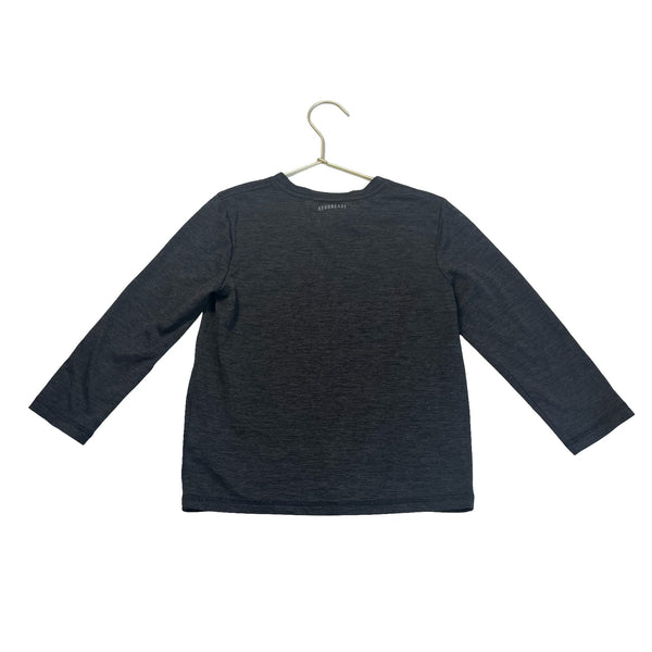 Adidas Dark Gray & Red Logo Active Top - Size 4T - Bounce Mkt