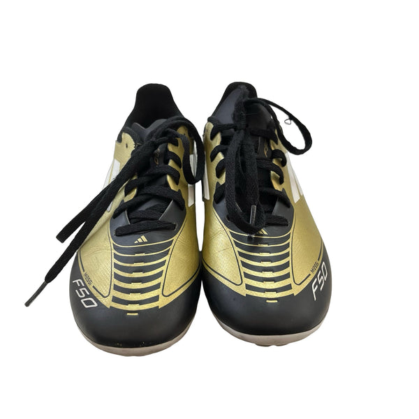 Adidas Gold & Black Messi F50 Cleats - Size 3Y - Bounce Mkt