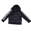 Adidas Gray & White Hooded Sweatshirt - Size 2 - Bounce Mkt