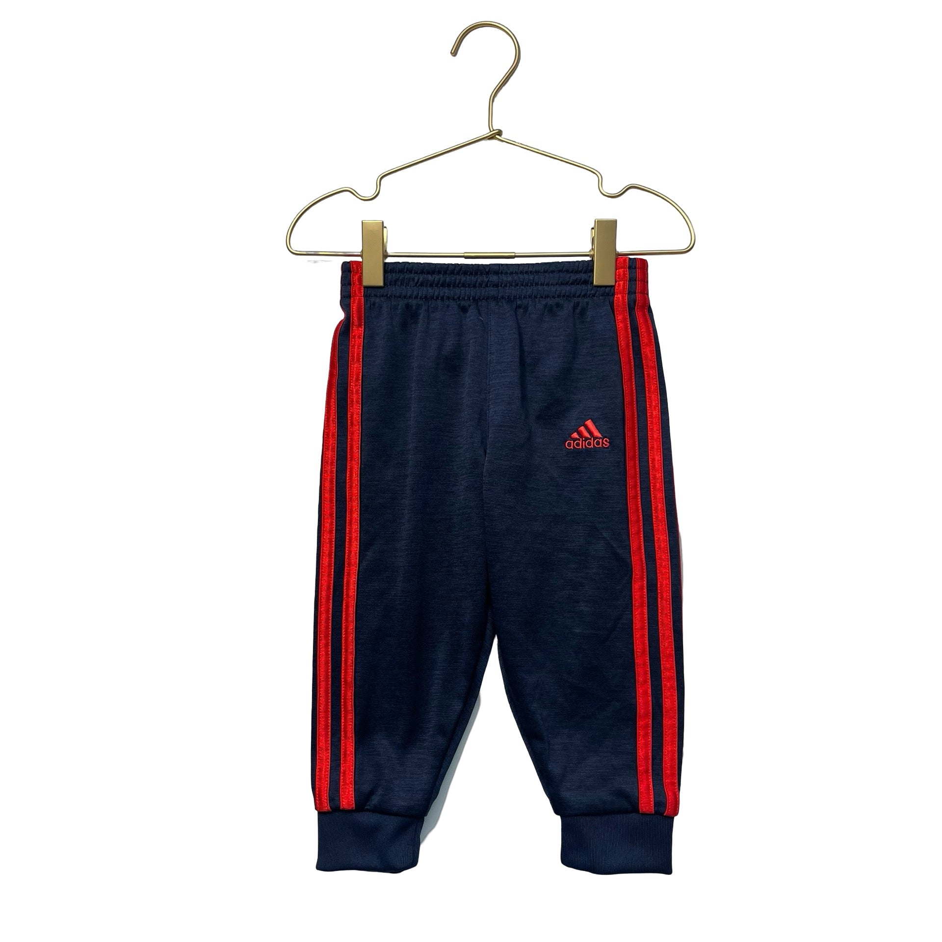 Adidas Navy & Red Joggers - Size 2 - Bounce Mkt