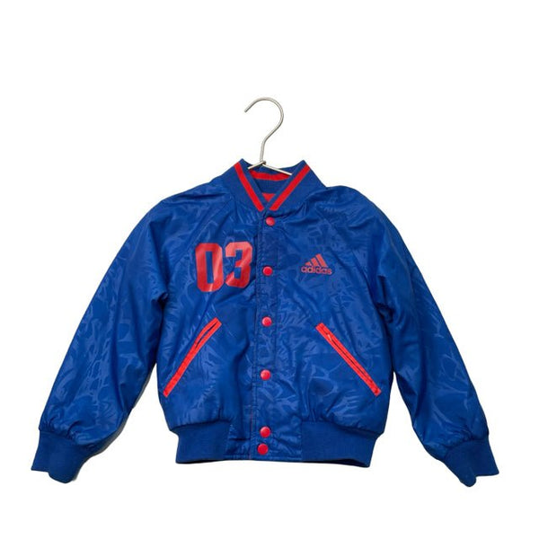 Adidas Reversible Red & Blue Bomber Jacket - Size 4 (104) - Bounce Mkt