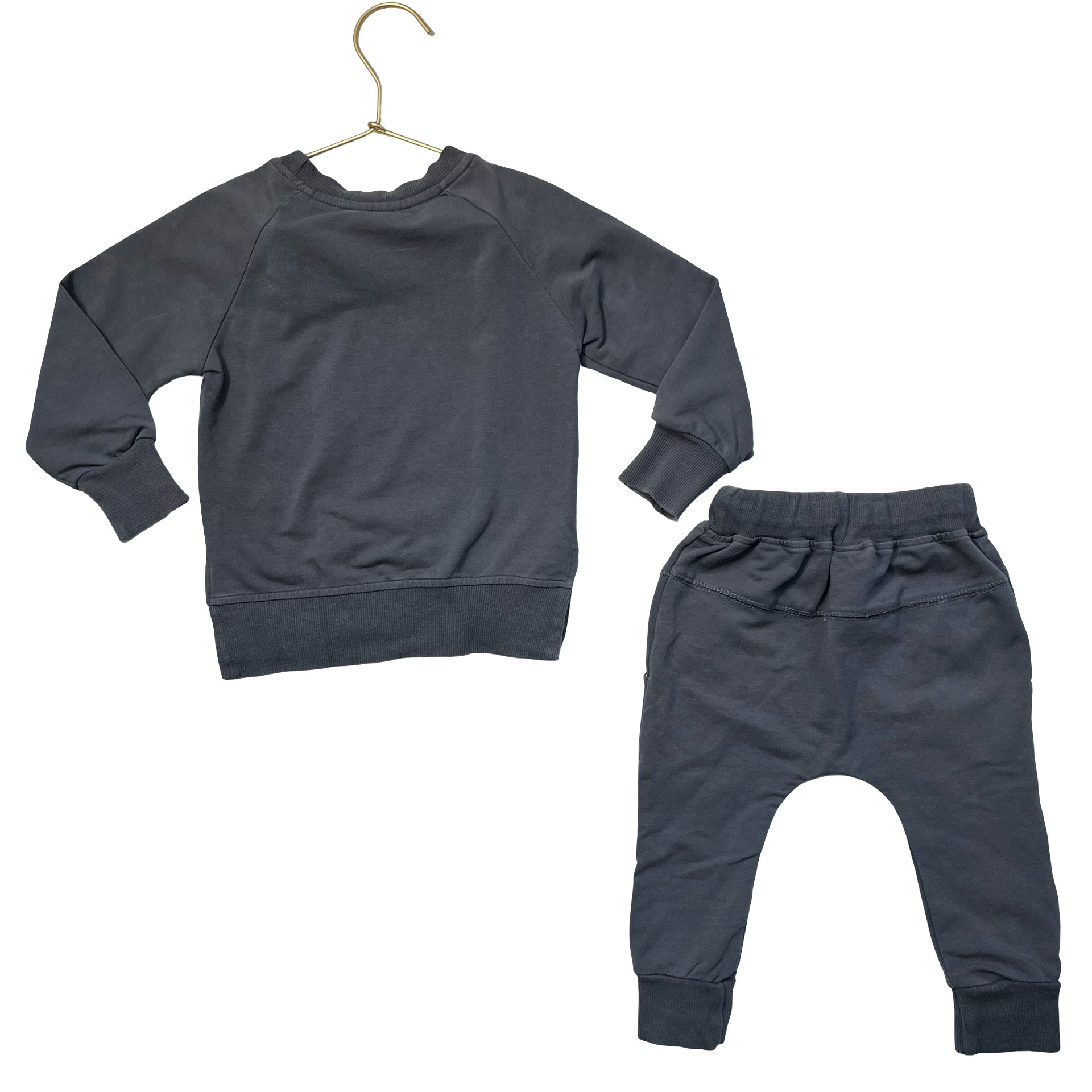 Little Bipsy Gray Joggers & Top Set - Size 12-18 Mo
