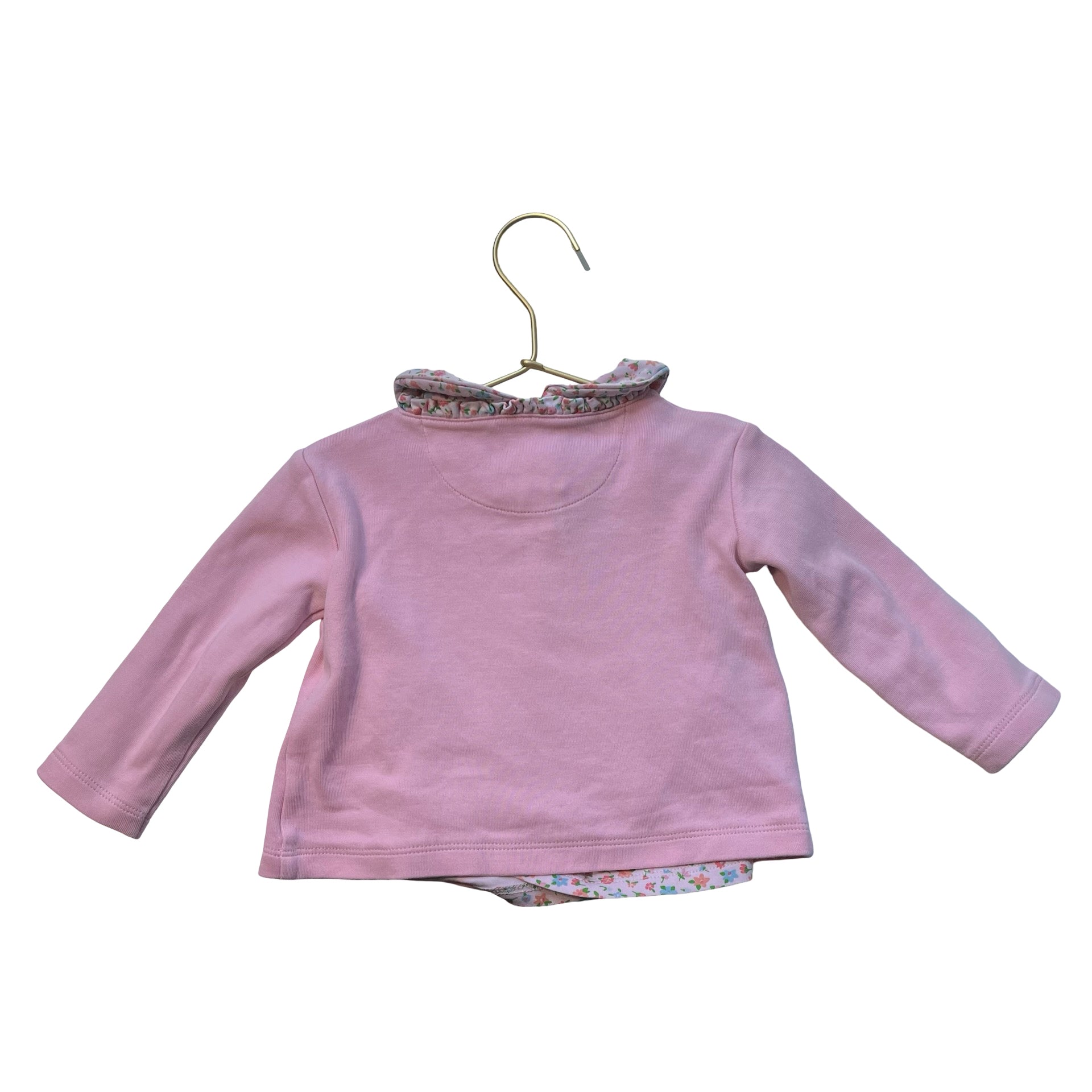 Beaufort Bonnet Pink Floral Shirt & Cardigan Set - Size 2T