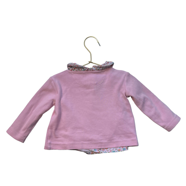 Beaufort Bonnet Pink Floral Shirt & Cardigan Set - Size 2T