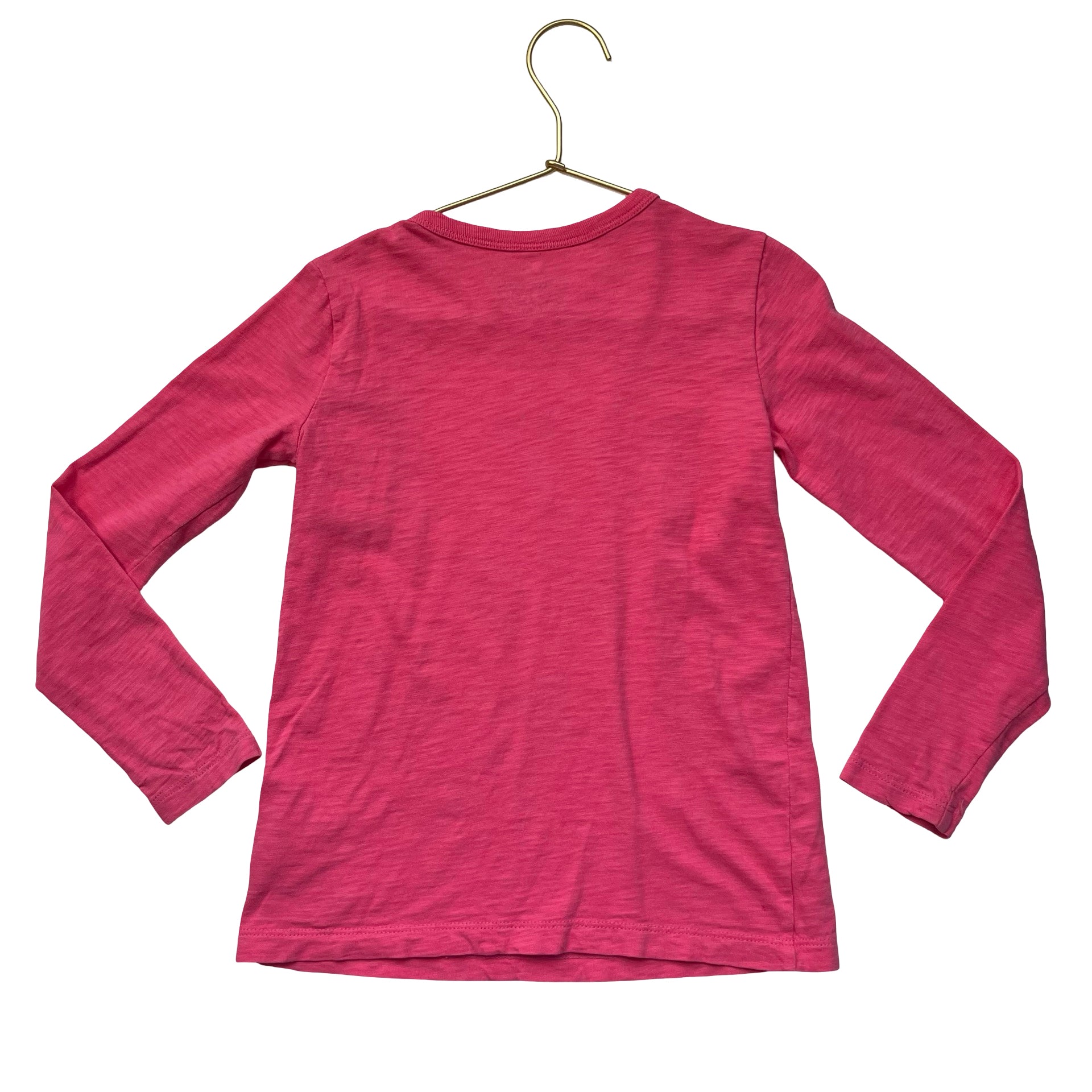 Crewcuts Pink Flower Graphic Gold Glitter Shirt - Size S 6-7