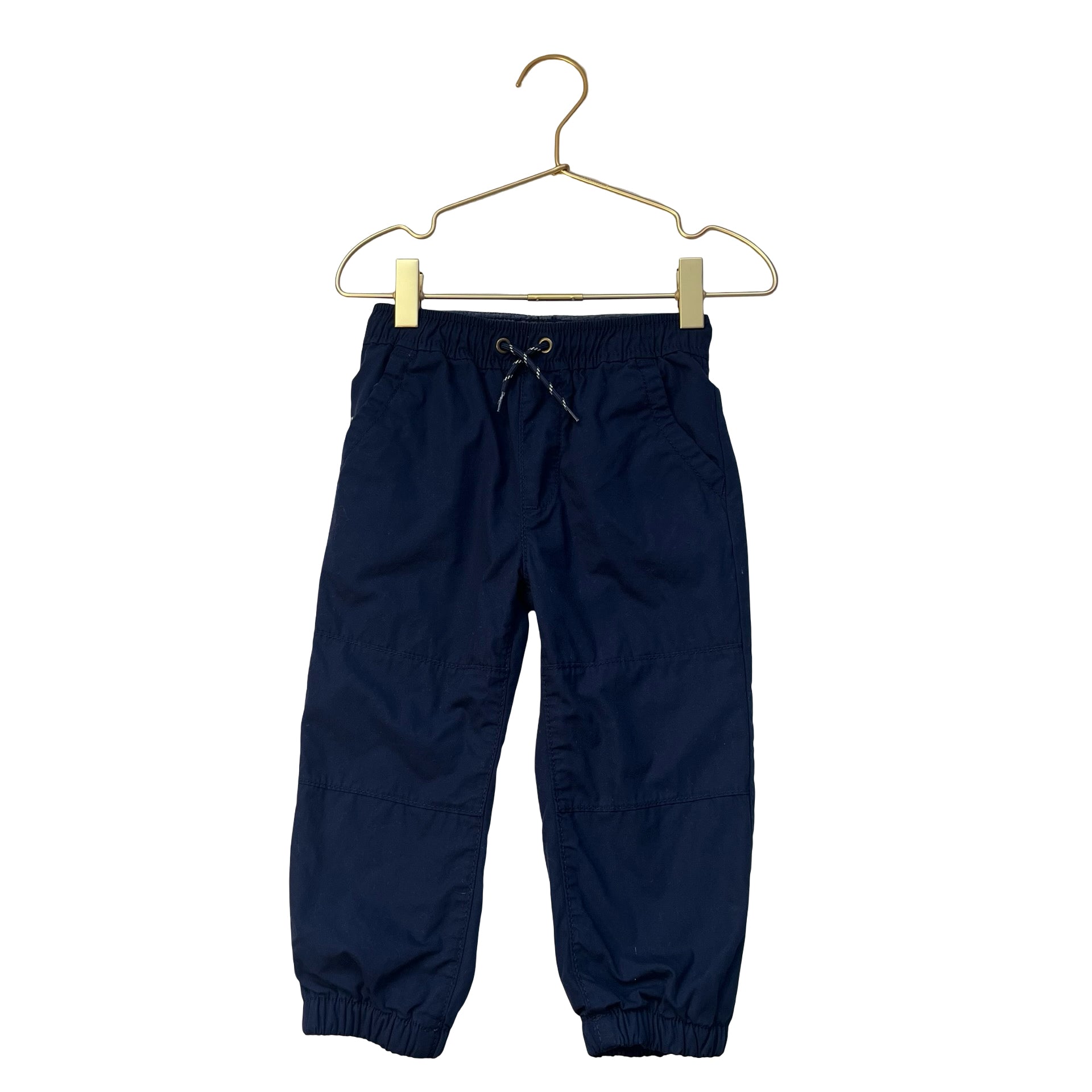 Carter's Jersey-Lined Navy Chino Jogger Pants - Size 2T