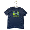 Under Armour Gray & Neon Green Logo Athletic T-Shirt - Size 4T