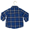 Baby Gap Blue, Gray Plaid Flannel Button Down Shirt - Size 18-24 Mo