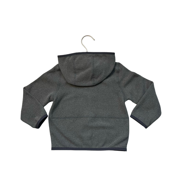 North Face Gray Fleece Hooded Lightweight Jacket - Size 18-24 Mo
