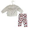 Stella McCartney Kids Ivory & Red Strawberry Print Sweatshirt & Leggings - 6 Mo