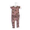 Posh Peanut Pink Leopard One-Piece - Size 9-12 Mo