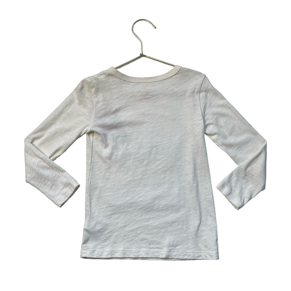 Crewcuts Ivory, Pink, Green Sequin Bubble Tea Shirt - Size XS 4-5