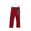 Carter's Fleece-Lined Red & Black Plaid Leggings - Size 4