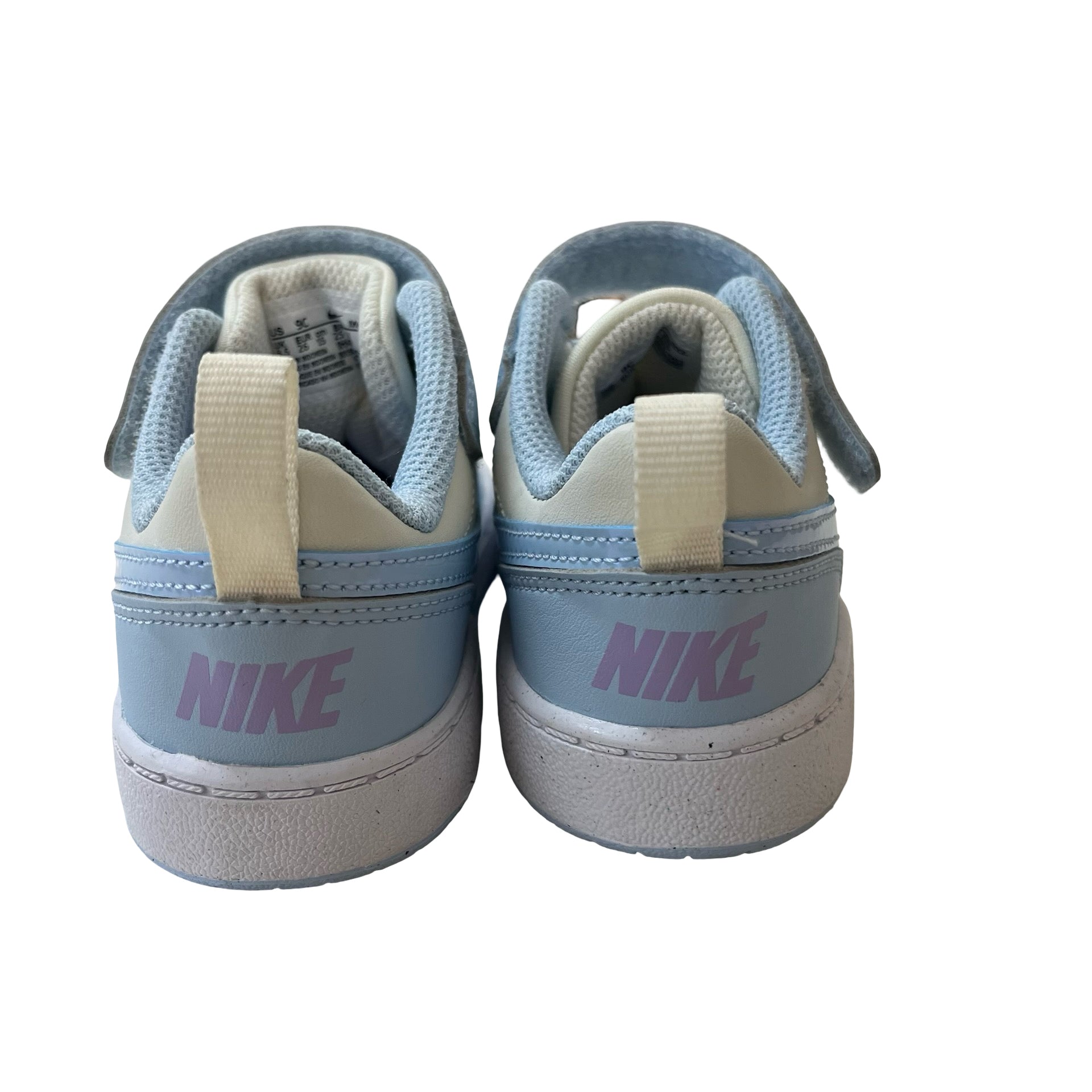 Nike Ivory & Iridescent Light Blue Sneakers - Size 9C
