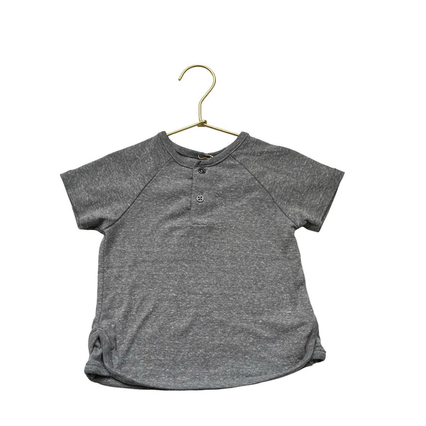 Afton Gray Henley Tee - Size 12 Mo - Bounce Mkt