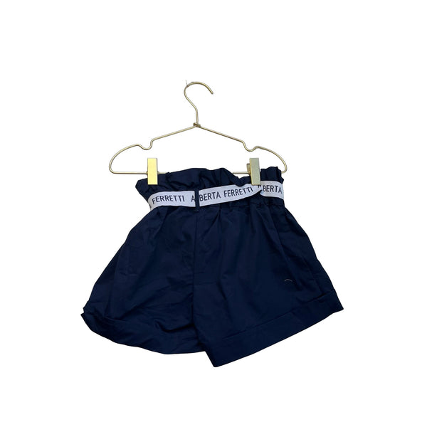 Alberta Ferretti Junior Navy Belted Shorts - Size 6 - Bounce Mkt